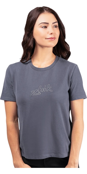 Zhik Mujer Camiseta De Algodón Con Logotipo TEE-0733-W-NVY - Navy
